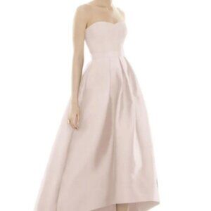 Alfred Sung Blush Strapless High/Low Ballgown D699S